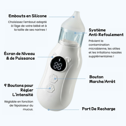 PetitSouffle™ - Aspirateur nasal électrique pour bébé